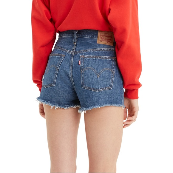 ❤️ Levi's Womens 501 High-Rise Shorts Sansome Muse - Picture 7 of 10